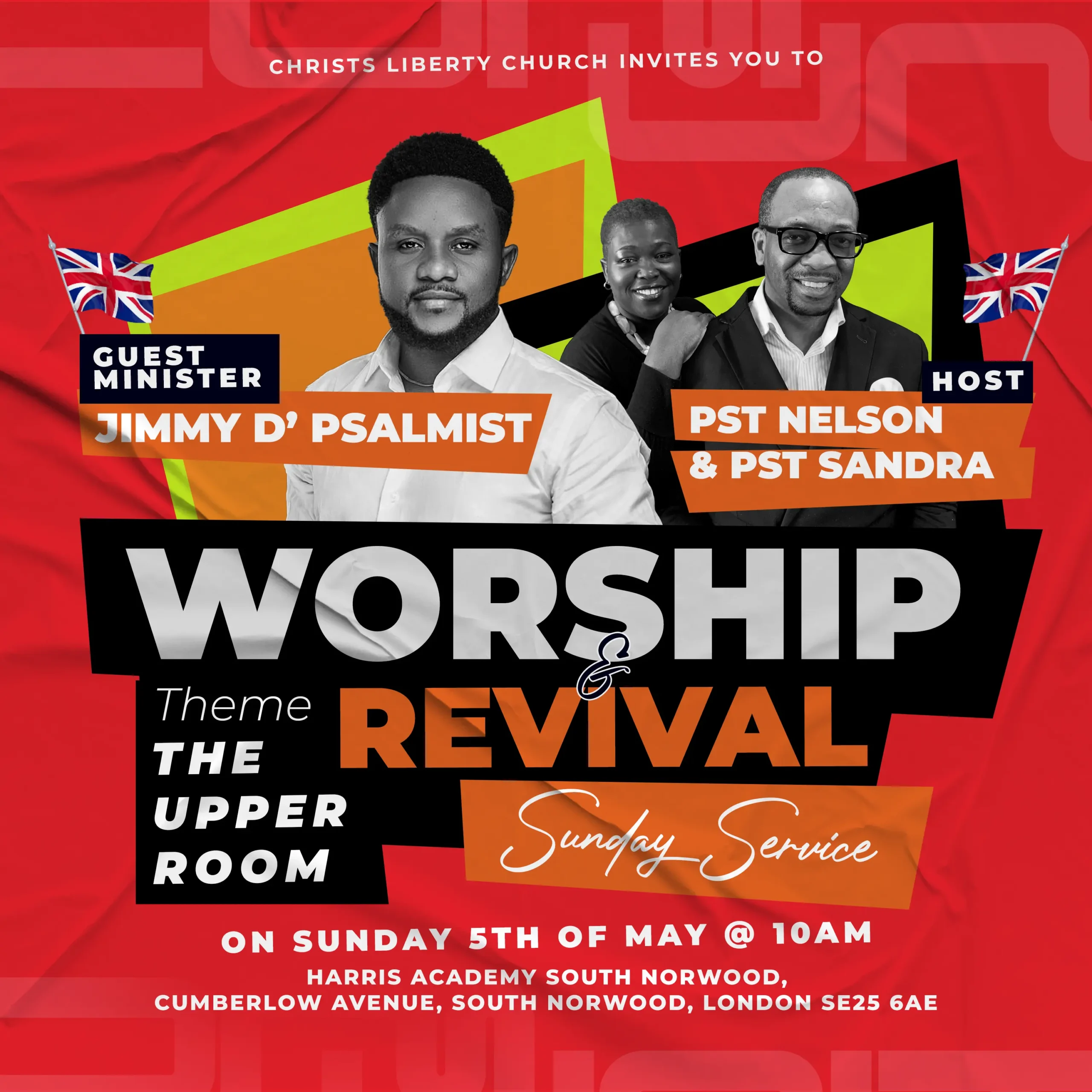 Worship and Revival Service Flyer