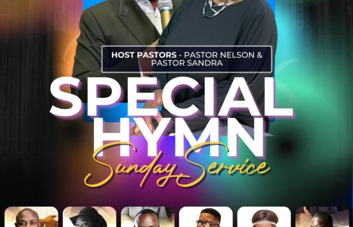 Flyer for Hymn service